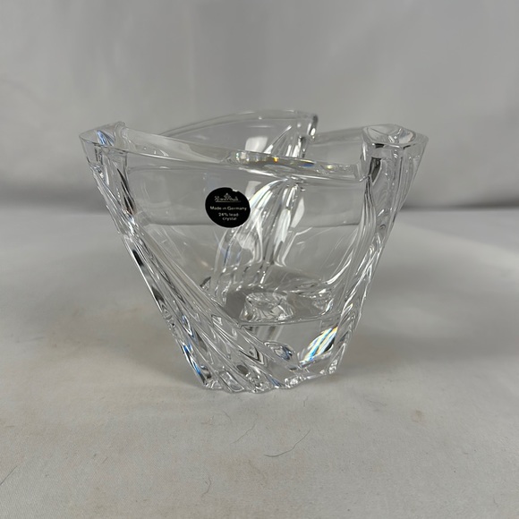 Rosenthal Accents Rosenthal Crystal Bowl Exhaltation Triangle Bowl